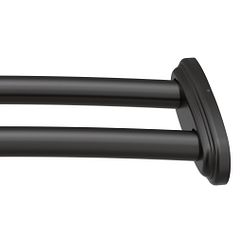 BARRA DE DUCHA CURVA AJUSTABLE NEGRO MATE