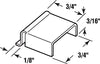 Prime-Line  Mill  Aluminum  Spreader Bar Clip  For 7/8 inch 100 pk