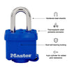 Master Lock 1-11/16 in. H X 1 in. W X 1-9/16 in. L Vinyl Covered Steel 4-Pin Cylinder Weather-Resist - Deal of The Week