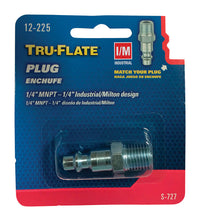 Tru-Flate Steel Air Plug 1/4 in. Male NPT  1 pc.