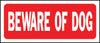 Hy-Ko English Beware of Dog Sign Plastic 6 in. H x 14 in. W (Pack of 5)