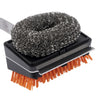 Oklahoma Joe's Blacksmith Steel Black/Red/Silver Grill Brush with Scraper