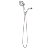 Oakbrook Collection Brushed Chrome ABS Plastic 6 settings Handheld Showerhead 1.8 gpm