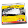 Smart-Tarp Self-Adhering 120 in. W X 120 in. L Poly Tarp White (Pack of 5)