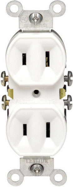 Leviton 15 amps 125 V Duplex White Outlet 1-15R 1 pk - Deal of The Week