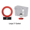 Korky Large 3 inch Hardware Kit and Tank to Bowl Gasket