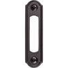 Heath Zenith Satin Black Metal Wired Pushbutton Doorbell