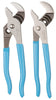 Channellock 2 pc Carbon Steel Straight Jaw Tongue and Groove Pliers Set