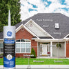 GE Supreme Clear Silicone Window and Door Sealant 10.1 oz (Pack of 12)