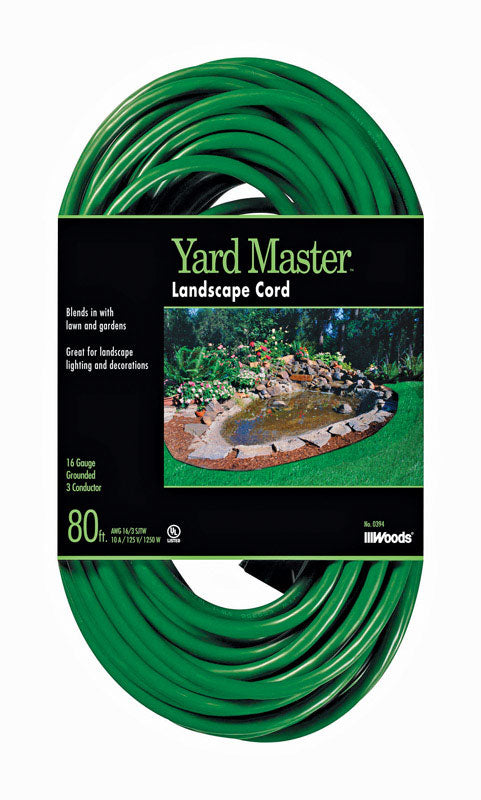 Woods Yard Master Outdoor 80 ft. L Green Extension Cord 16/3