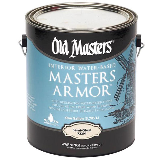 Old Masters Clear Semi-Gloss Water Based Floor Finish 1 gal. for Interior Wood Surfaces (Pack of 2)