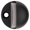 National Hardware Metal Matte Black Door Stop Mounts to floor 1.31 in. (Pack of 5)