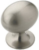 Amerock Allison Oval Cabinet Knob 1-3/8 in. D 1-3/8 in. Satin Nickel 1 pk