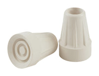 Shepherd Hardware Rubber Crutch Tips White Round 2 pk