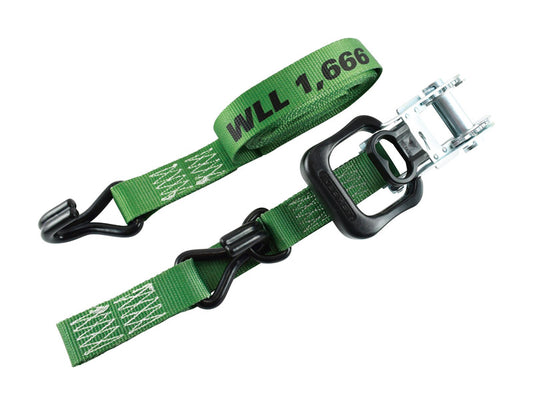 Keeper 1.5 in. W X 12 ft. L Forest Green Ratchet Tie Down Strap 1666 lb 1 pk