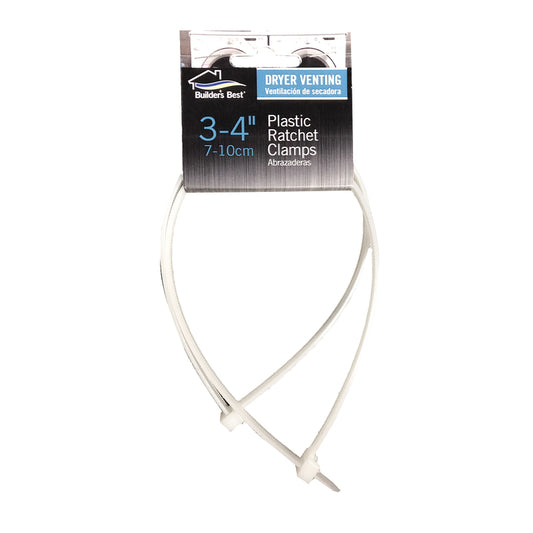 Builder's Best White Cable Tie Clamp Plastic