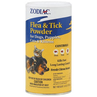 Zodiac Flea & Tick Powder For Dogs & Cats 6 oz