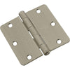 National Hardware 3 in. L Satin Nickel Door Hinge 1 pk - Open Box