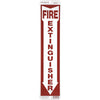 Hillman English Red Fire Extinguisher Sign 18 in. H X 4 in. W (Pack of 6)