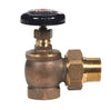 B & K Products Brass Steam Radiator Valve Angle 1-1/4 FPT x 1-1/4 MPT in. with Heat-Resist Hand Wheel