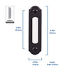 Heath Zenith Satin White Metal/Plastic Wired Pushbutton Doorbell
