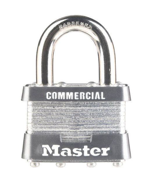 Master Lock 1-5/16 in. H x 1 in. W x 1-3/4 in. L Laminated Steel Double Locking Padlock 1 pk Keyed Alike (Pack of 6)