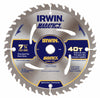 Irwin Marathon 7-1/4 in. D X 5/8 in. Carbide Circular Saw Blade 40 teeth 1 pk