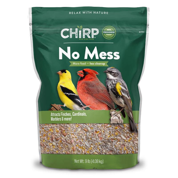 Alimento para aves silvestres Chirp No Mess, 9 lb