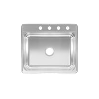 Franke Kindred Stainless Steel Top Mount 25 in. W X 22 in. L Single Bowl Kitchen Sink
