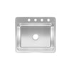 Franke Kindred Stainless Steel Top Mount 25 in. W X 22 in. L Single Bowl Kitchen Sink