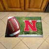 University of Nebraska Blackshirts Rubber Scraper Door Mat