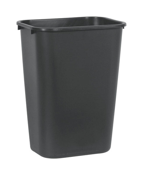 Rubbermaid Commercial Deskside Plastic Wastebasket, Gray - 10 gal