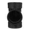 Charlotte Pipe 2 in. Hub X 2 in. D Hub ABS Vent Tee