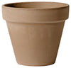 Deroma 8 in. H x 8 in. Dia. Clay Standard Planter Brown (Pack of 12)