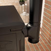 Imperial 6" D Black Steel Stove Pipe Cap – Single Wall Tee Closure