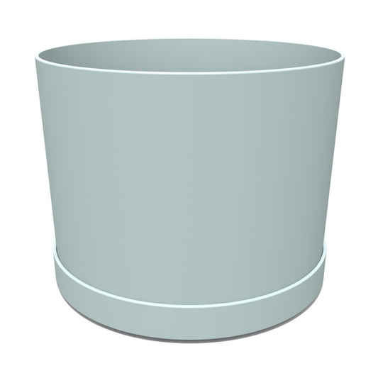 Bloem Misty Blue Resin Round Mathers Planter 5.125 H x 6 Dia. in.