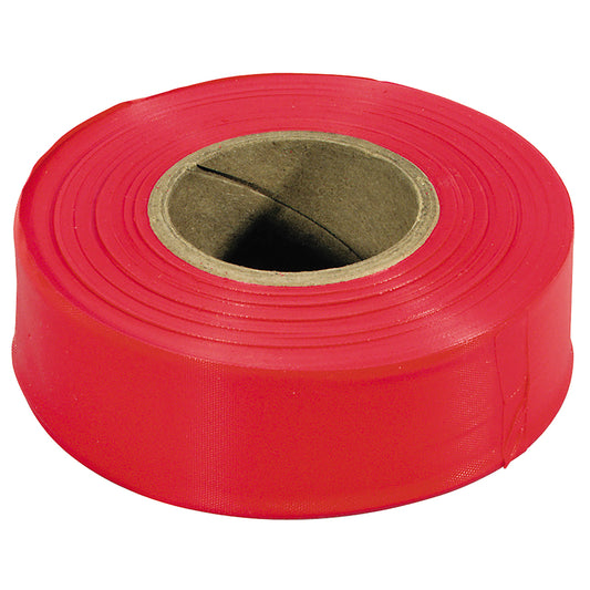 Irwin Strait-Line Red Flagging Tape Polyvinyl 1 pk