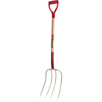 Garant 4 Tine Forged Mushroom Fork W/D Grip Handle