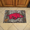 University of Arkansas Camo Rubber Scraper Door Mat