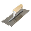 QEP 3 in. H X 4.5 in. W X 11 in. L Carbon Steel Square Notch Trowel 1 pc
