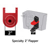 Korky Shark Fin Toilet Flapper Red For Kohler - Open Box