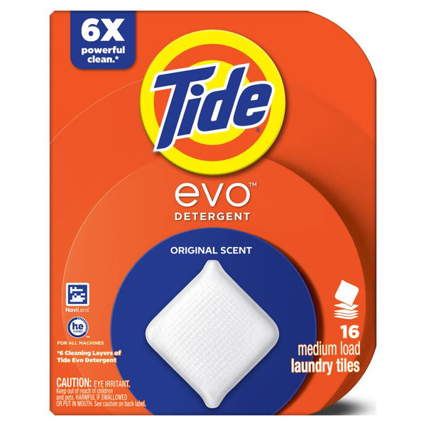 Tabletas de detergente con aroma original Tide 1 paquete (paquete de 4)