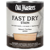 Old Masters Professional Semi-Transparent Natural Tint Base Oil-Based Alkyd Fast Dry Wood Stain 1 qt (Pack of 4)