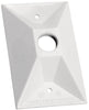 Sigma Engineered Solutions Rectangle Metal 1 gang Lampholder Cover
