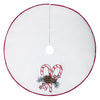 Celebrations Home White Candy Cane Tree Skirt (Pack of 4)