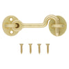 National Hardware 4 in. L Brushed Gold Steel Hook and Eye Closure 1 pc - Deal of The Week
