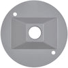 Sigma Electric Metal Gray 1-Hole Round Lampholder Cover for Wet Locations 4.13 Dia. x 0.57 D in. - Deal of The Week