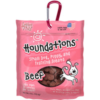 Houndations USA Training Dog Treats Beef 4 oz with Carabiner