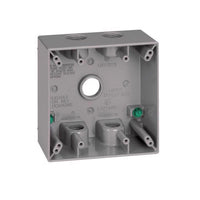 Sigma Electric New Work 31 cu in Square Metallic 2 gang Weatherproof Box Gray