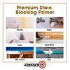 Zinsser Cover Stain White Oil-Based Alkyd Primer and Sealer 1 qt (Pack of 4)